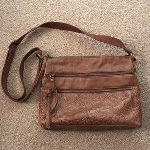 The Sak brown leather purse handbag